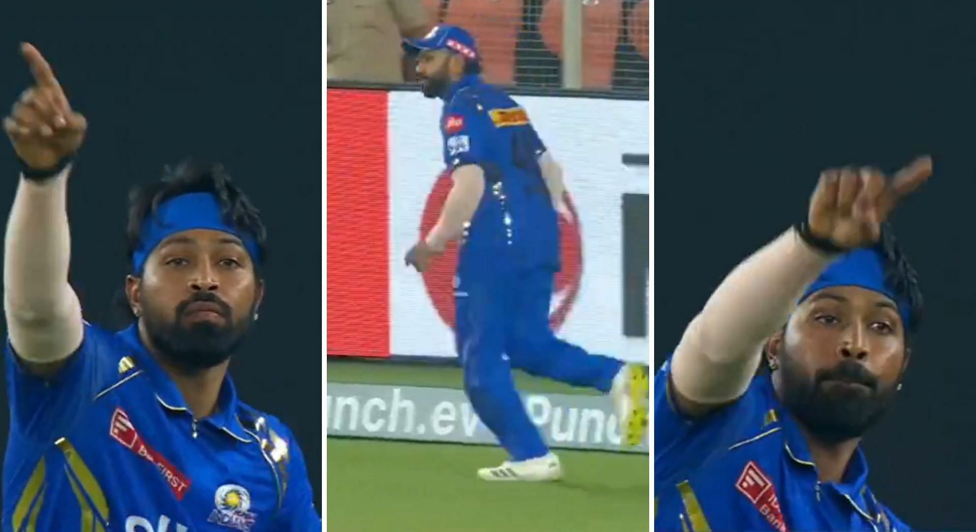 [Watch] Mumbai Indians captain Hardik Pandya changes Rohit Sharma’s ...