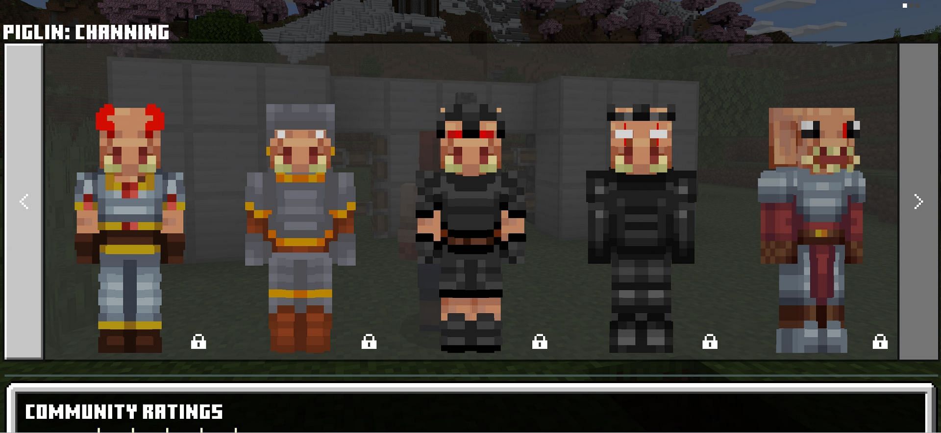 These skins would be great for a Nether only playthrough. (Image via Mojang)