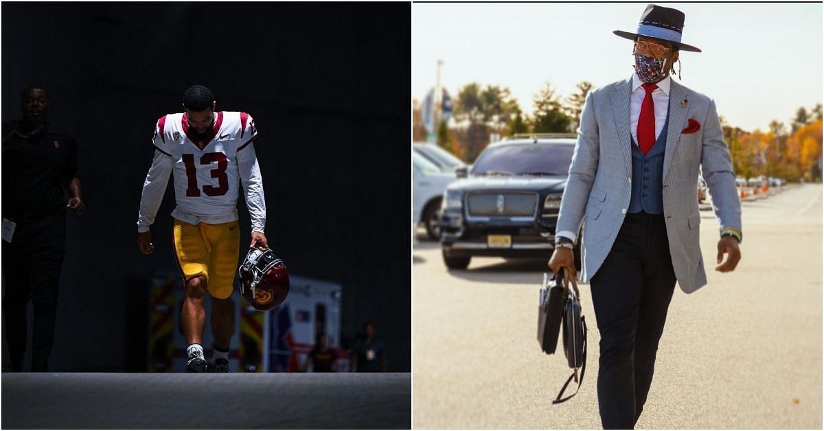 Cam Newton and former USC QB Caleb Williams