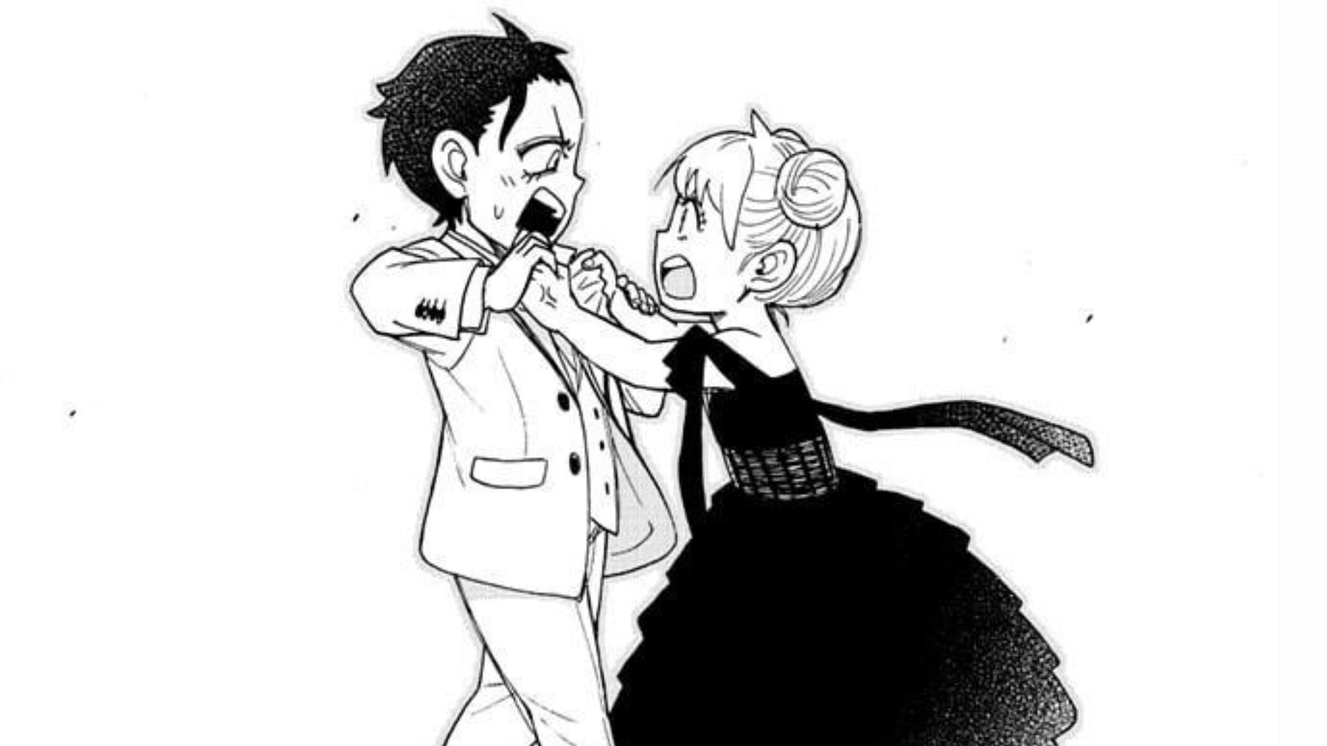 Damian and Anya as seen in the Spy X Family manga (Image via Shueisha)