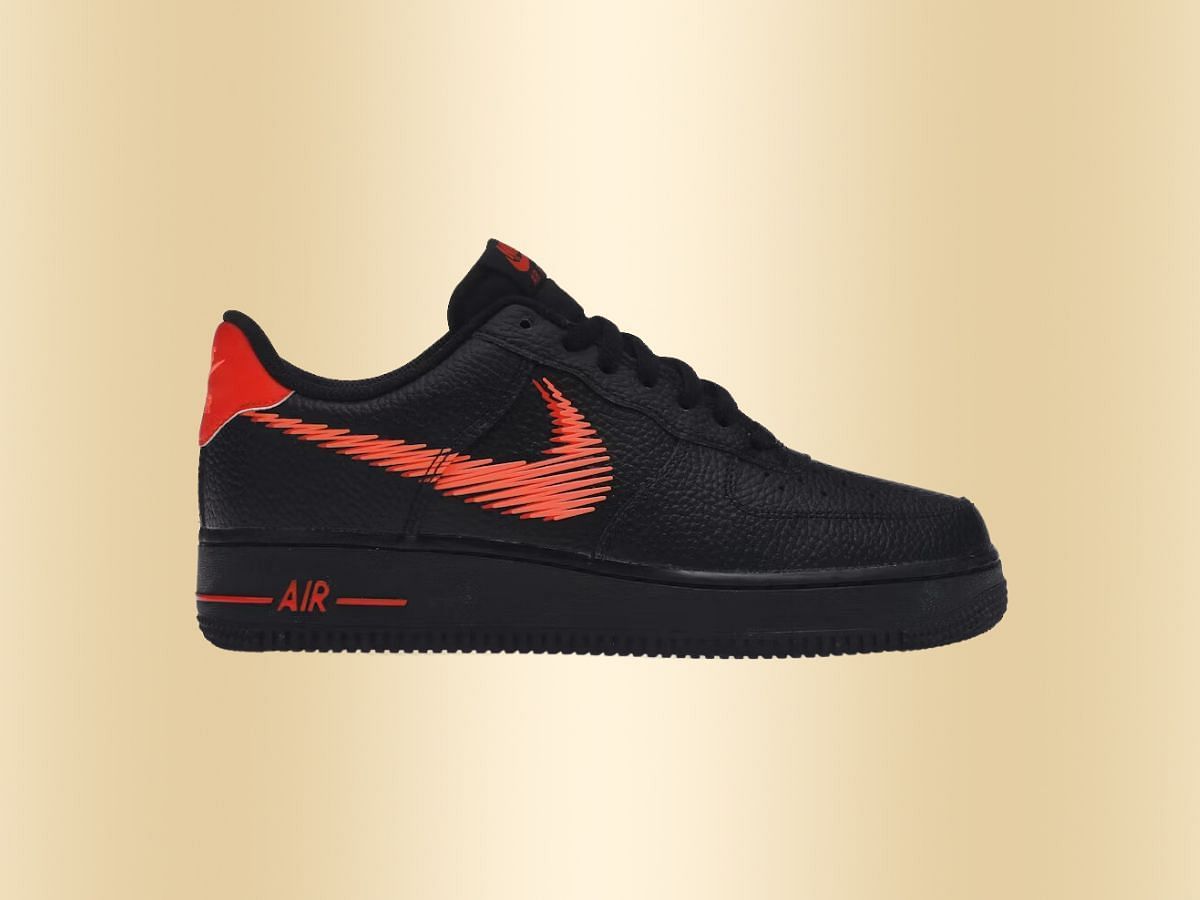 Nike Air Force 1 Low &quot;Zig-Zag Black Orange&quot; (Image via StockX)