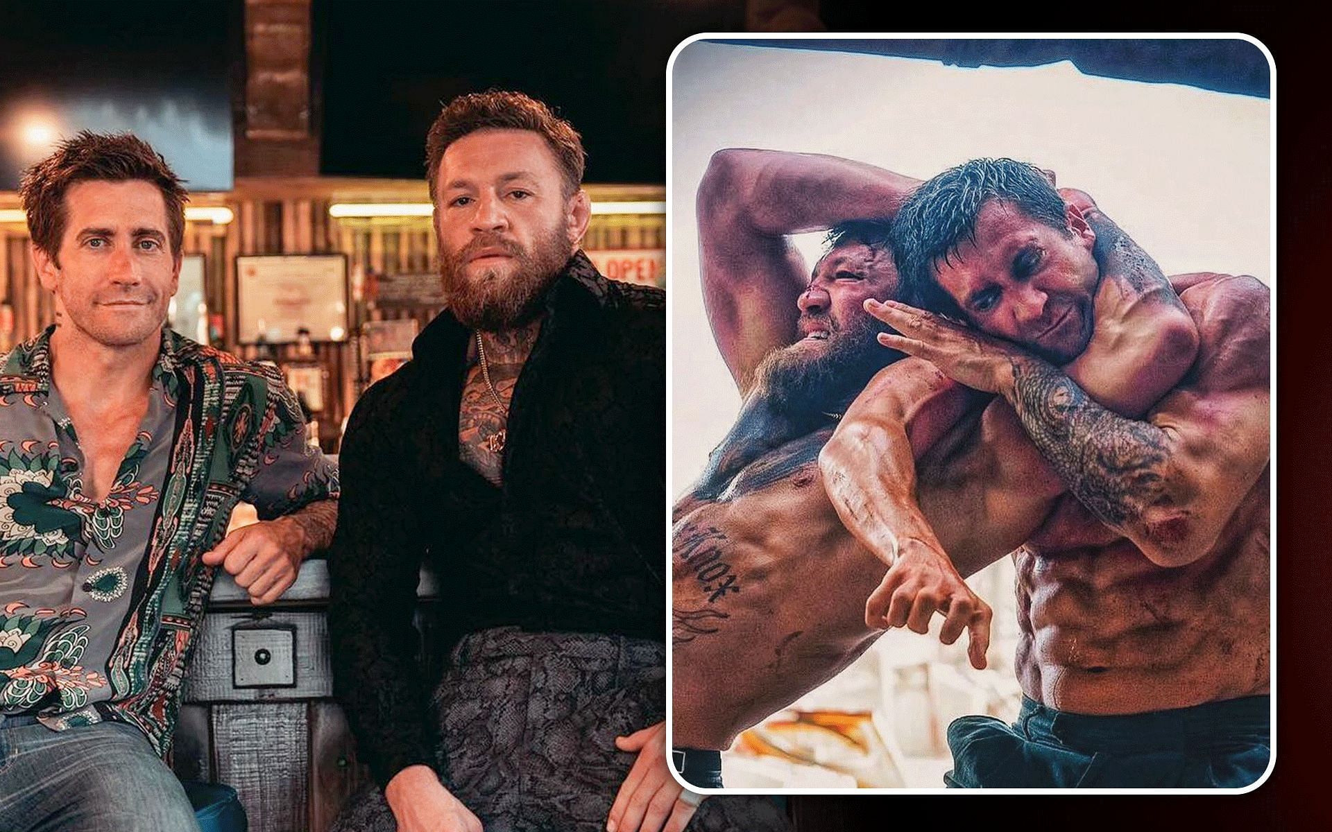 Jake Gyllenhaal opens up on working with Co-star Conor McGregor in Road House remake. [Image courtesy: @thenotoriousmma on Instagram]