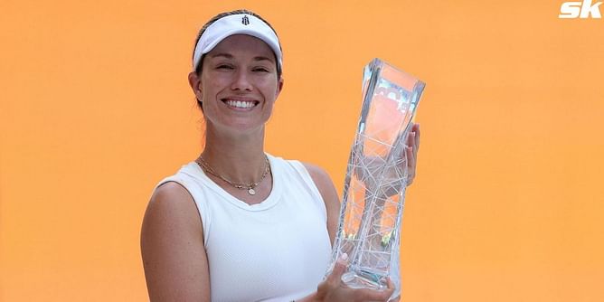 "If you want it bad enough, fairytales do come true" - Fans delighted as Danielle Collins wins the biggest title of her career at Miami Open 2024