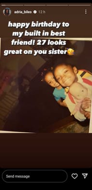 Simone Biles and Adria Biles (@adria_biles)