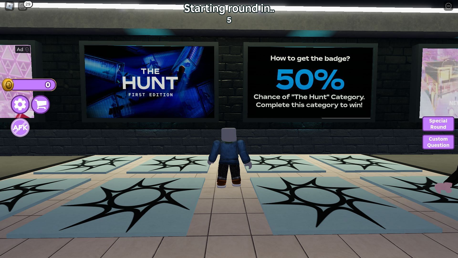 In-game explanation of The Hunt (Image via Roblox)