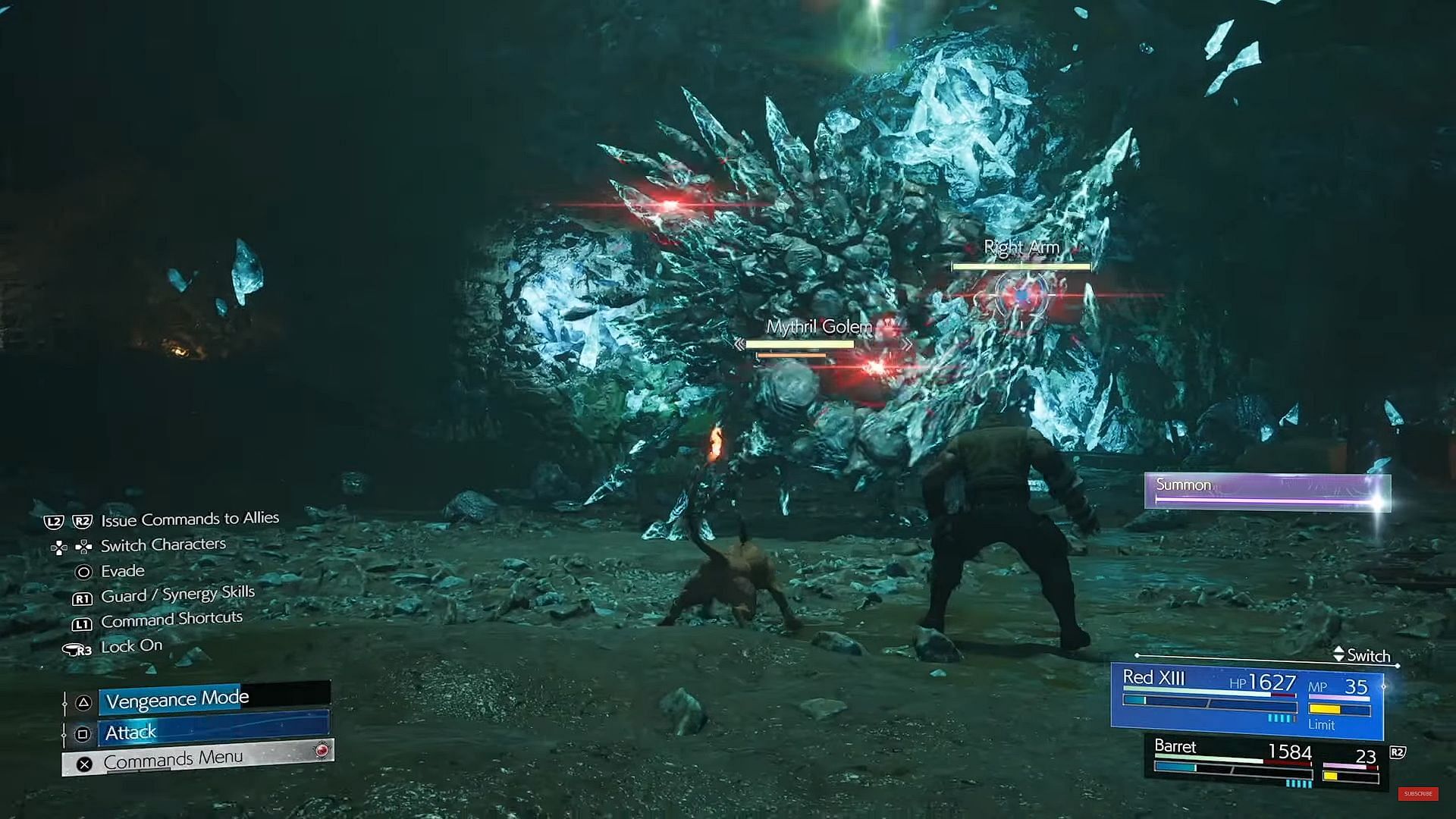 Deeper into Darkness: Fighting the Golem (Image via Square Enix/ YouTube- Trophygamers)
