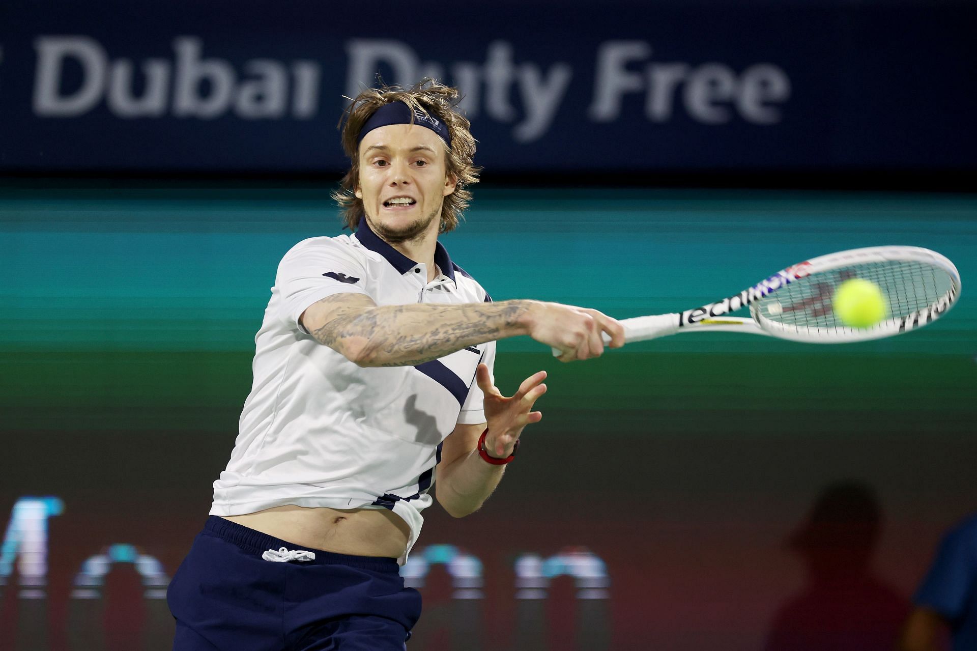 Alexander Bublik at the Dubai Tennis Championships