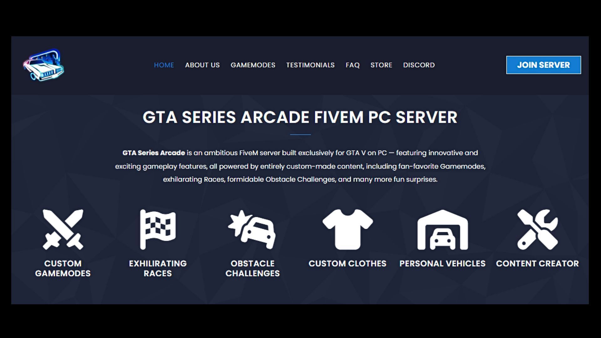 Brief on the RP server&#039;s game modes (Image via GTA Series Arcade)