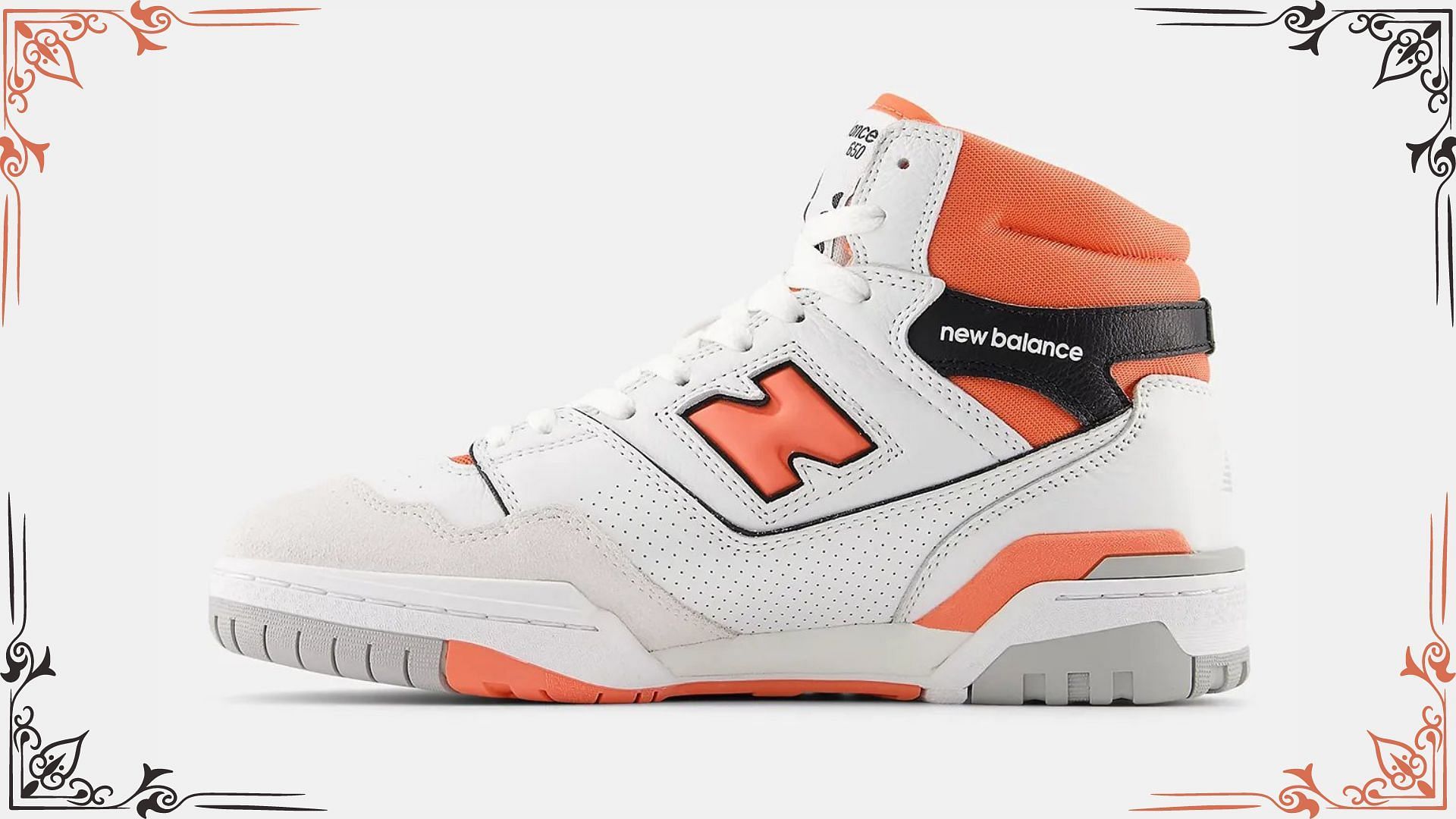New Balance 650 White/Orange sneakers 
