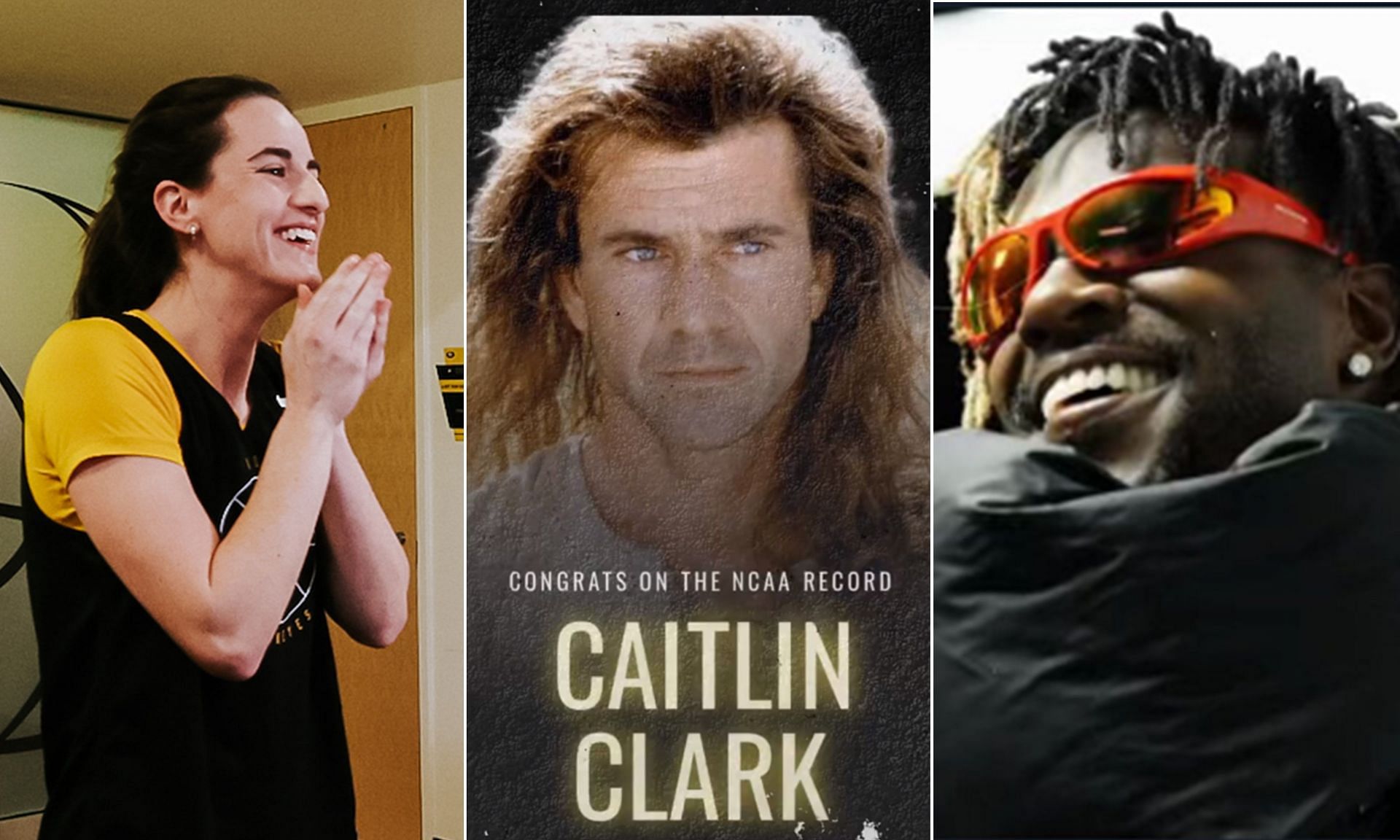 Caitlin Clark, Antonio Brown, Mel Gibson