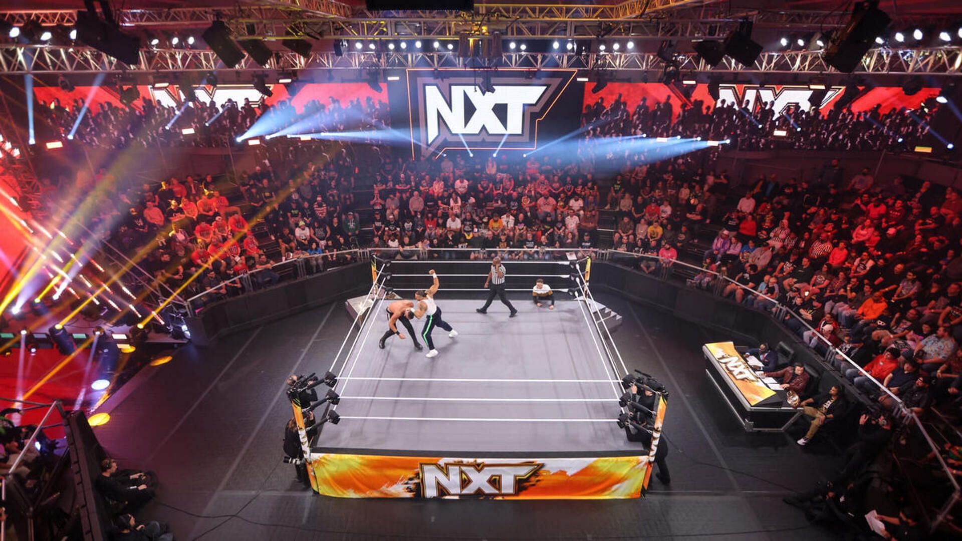 Fans pack the NXT Arena at the WWE Performance Center in Orlando
