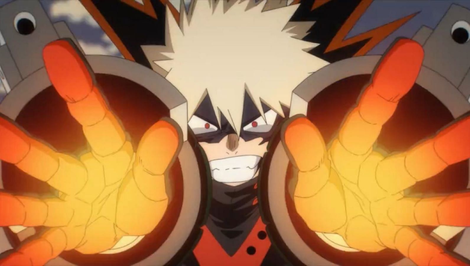 A still from the trailer featuring Bakugo Katsuki (Image via Bones)