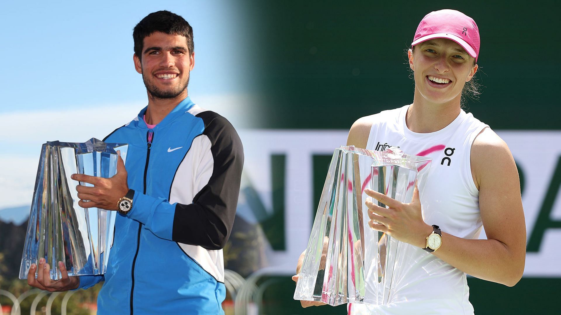 Alcaraz and Swiatek have both won the Indian Wells title recently