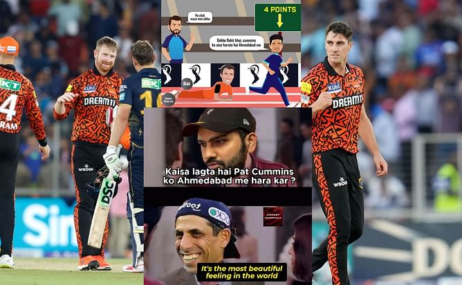 "Dekho Rohit bhai, Cummins ko aisa harate hai Ahmedabad me"- Top 10 funny memes after GT's comfortable win vs SRH in IPL 2024