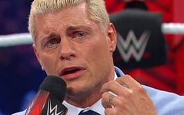 Cody Rhodes reacts to slapping The Rock and breaks down in tears on RAW