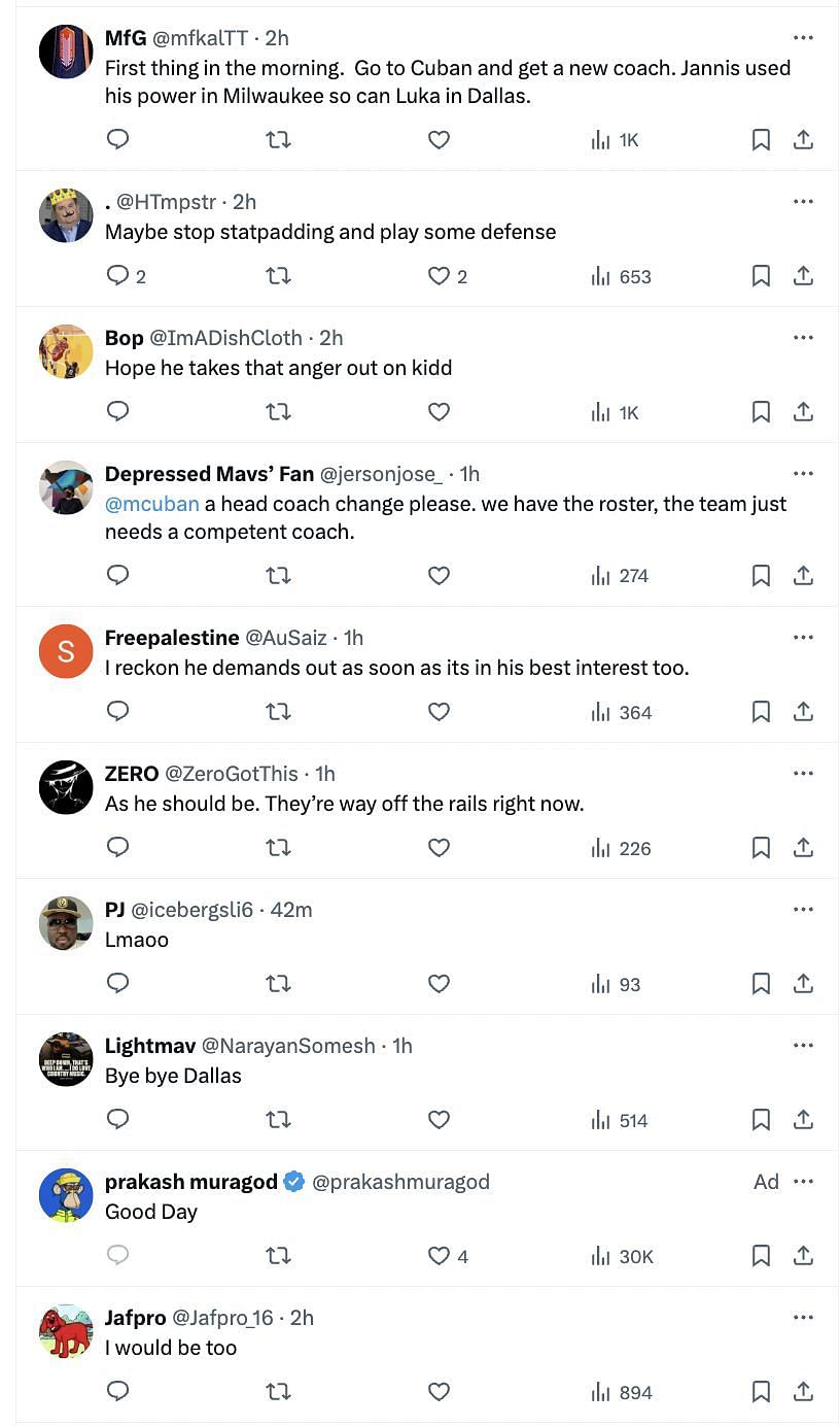 NBA fans shared their thoughts on Luka Doncic&#039;s frustrated action