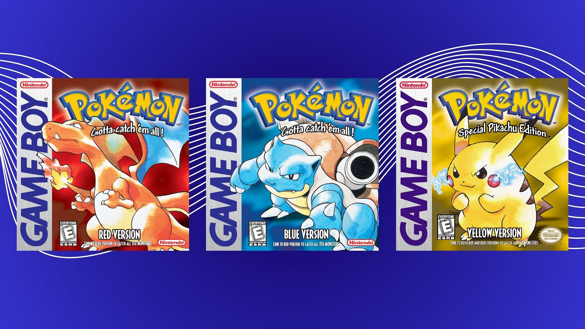 Pokemon Red, Blue, and Yellow (Image via TPC)