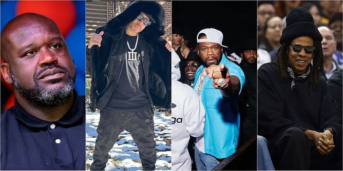 Reebok execs Shaquille O'Neal & Allen Iverson aim to bring back S Dot Carter & G-unit sneakers with hip-hop legends Jay-Z & 50 Cent
