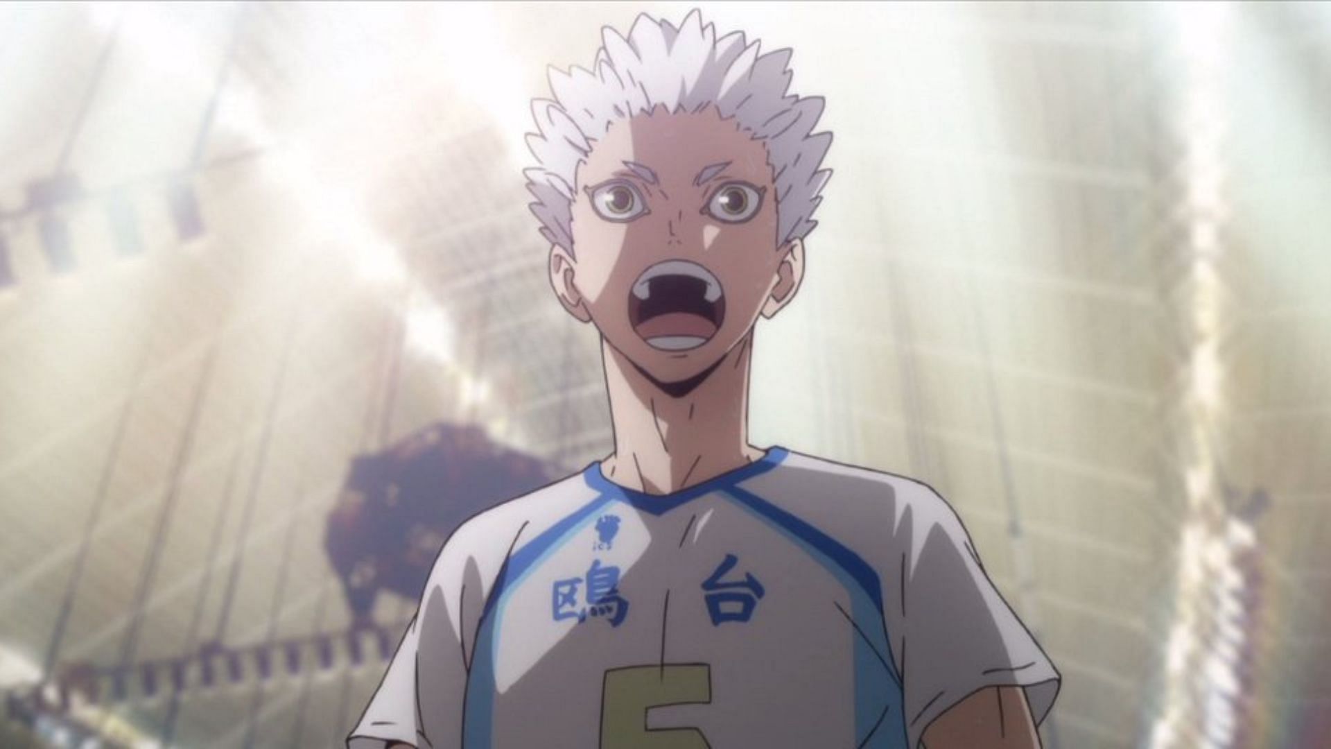 Korai Hoshiumi as shown in the Haikyu!! anime (Image via Production I.G.)