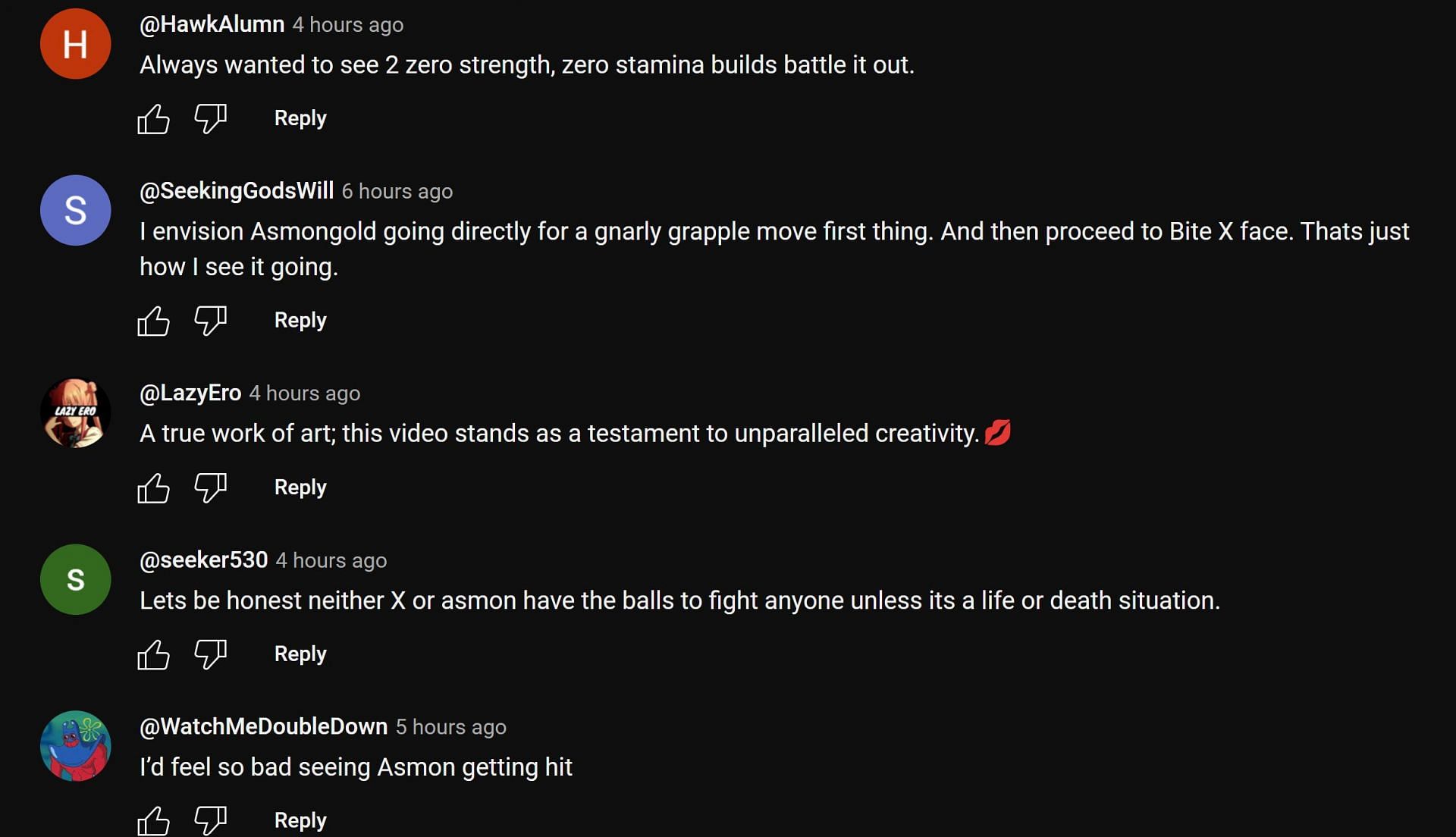 Some more fan reactions (Image via YouTube comments section)