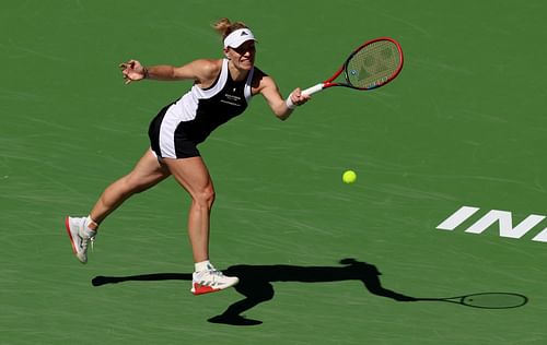 Angelique Kerber at the 2024 BNP Paribas Open in Indian Wells, California - Getty Images