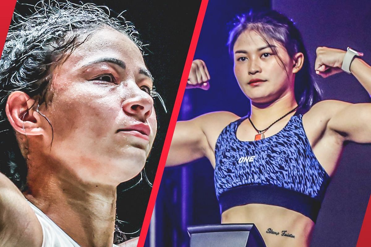 Allycia Hellen Rodrigues (left) and Stamp Fairtex (right) | Image credits: ONE Championship