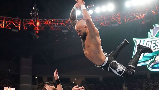 Ricochet shows off wounds following WWE RAW Gauntlet Match