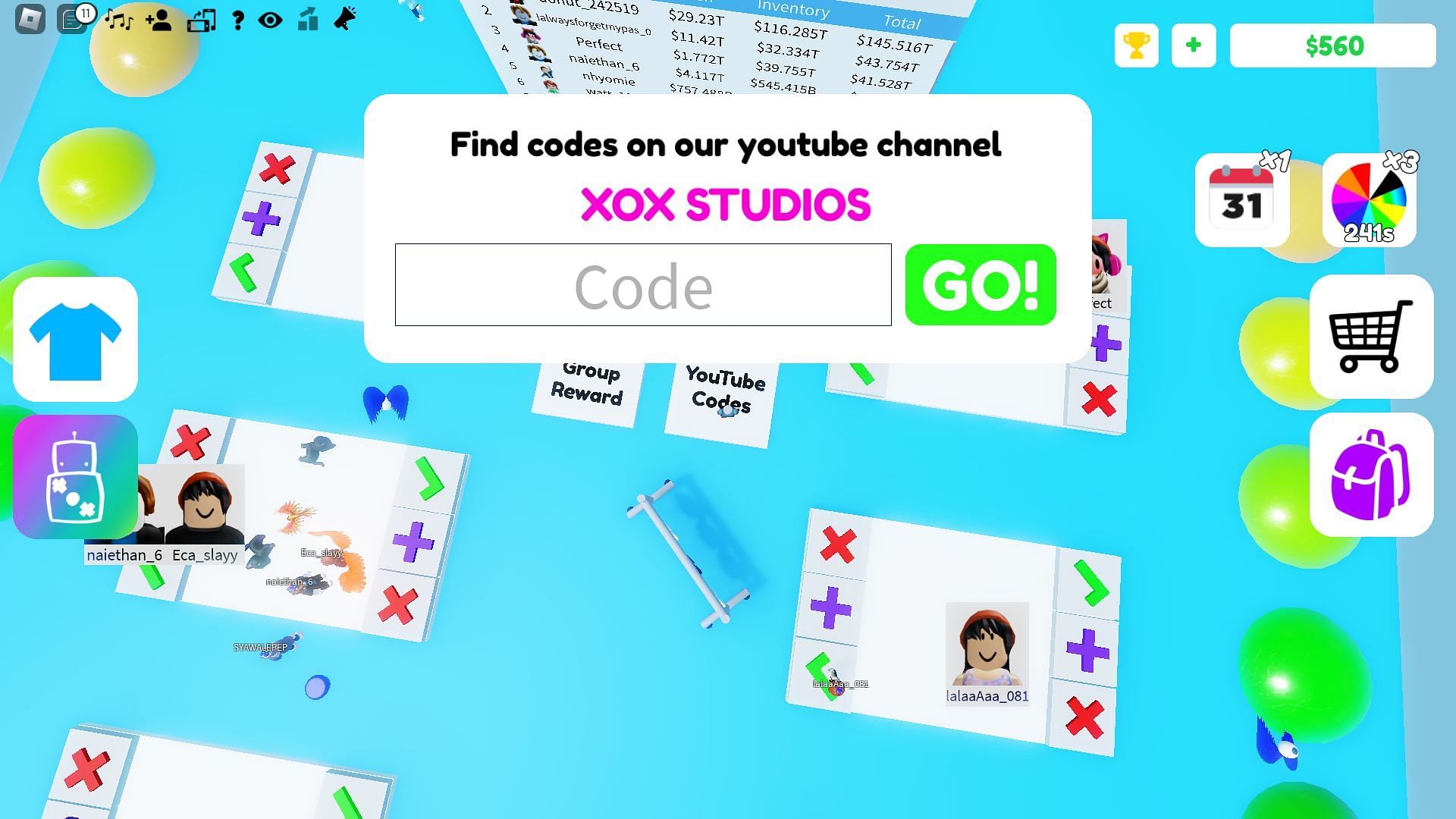 Active codes for Pop It Trading (Image via Roblox)