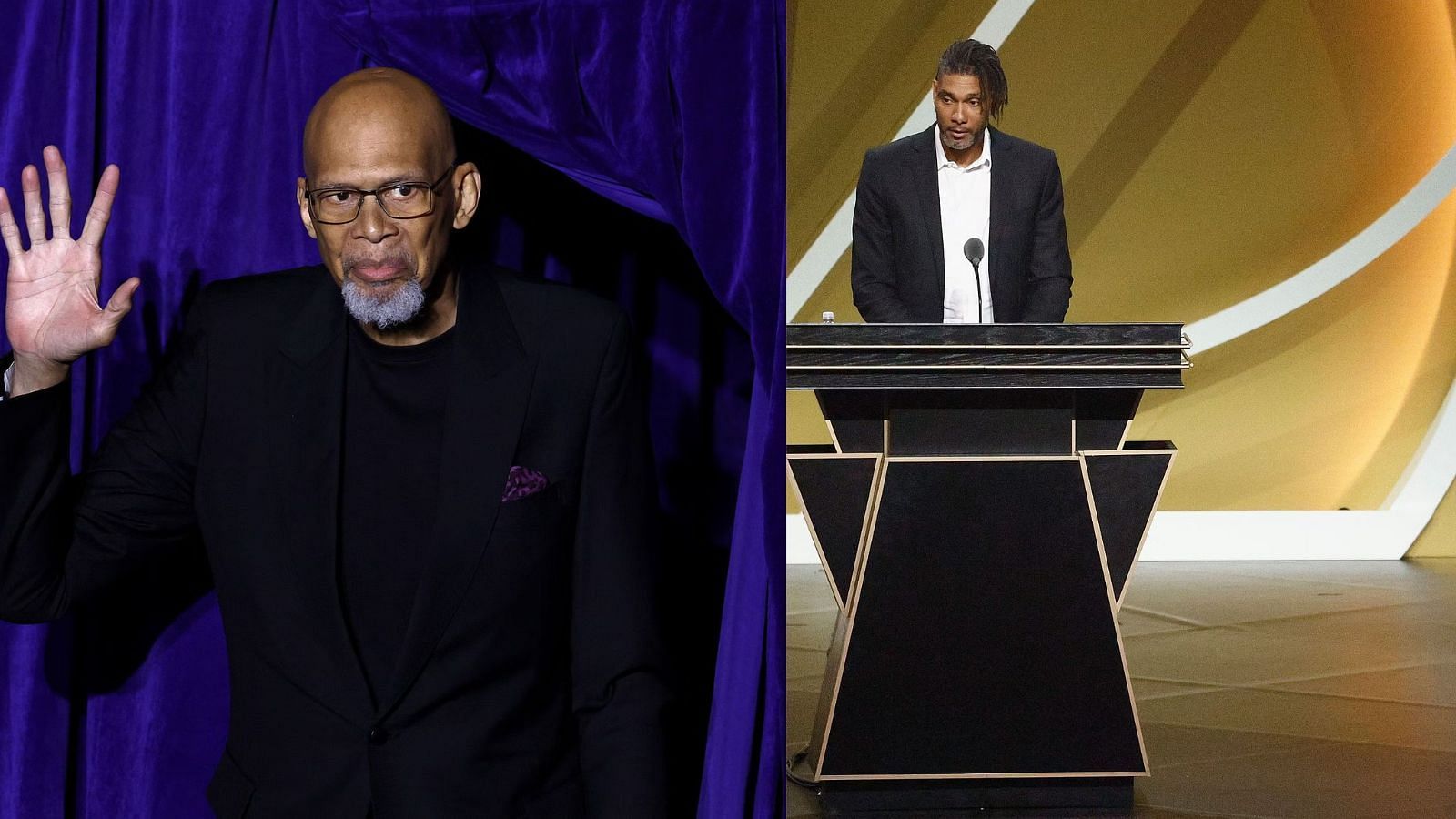 Kareem Abdul-Jabbar (left) and Tim Duncan (right) are two of the greatest college players ever.