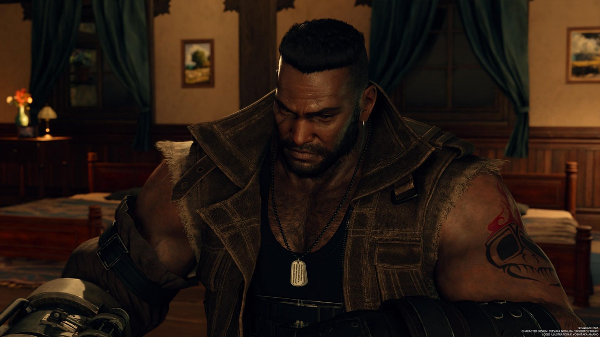 Barret Wallace is known for paralyzin&#039;, pulverizin&#039; punks into submission (Image via Square Enix)