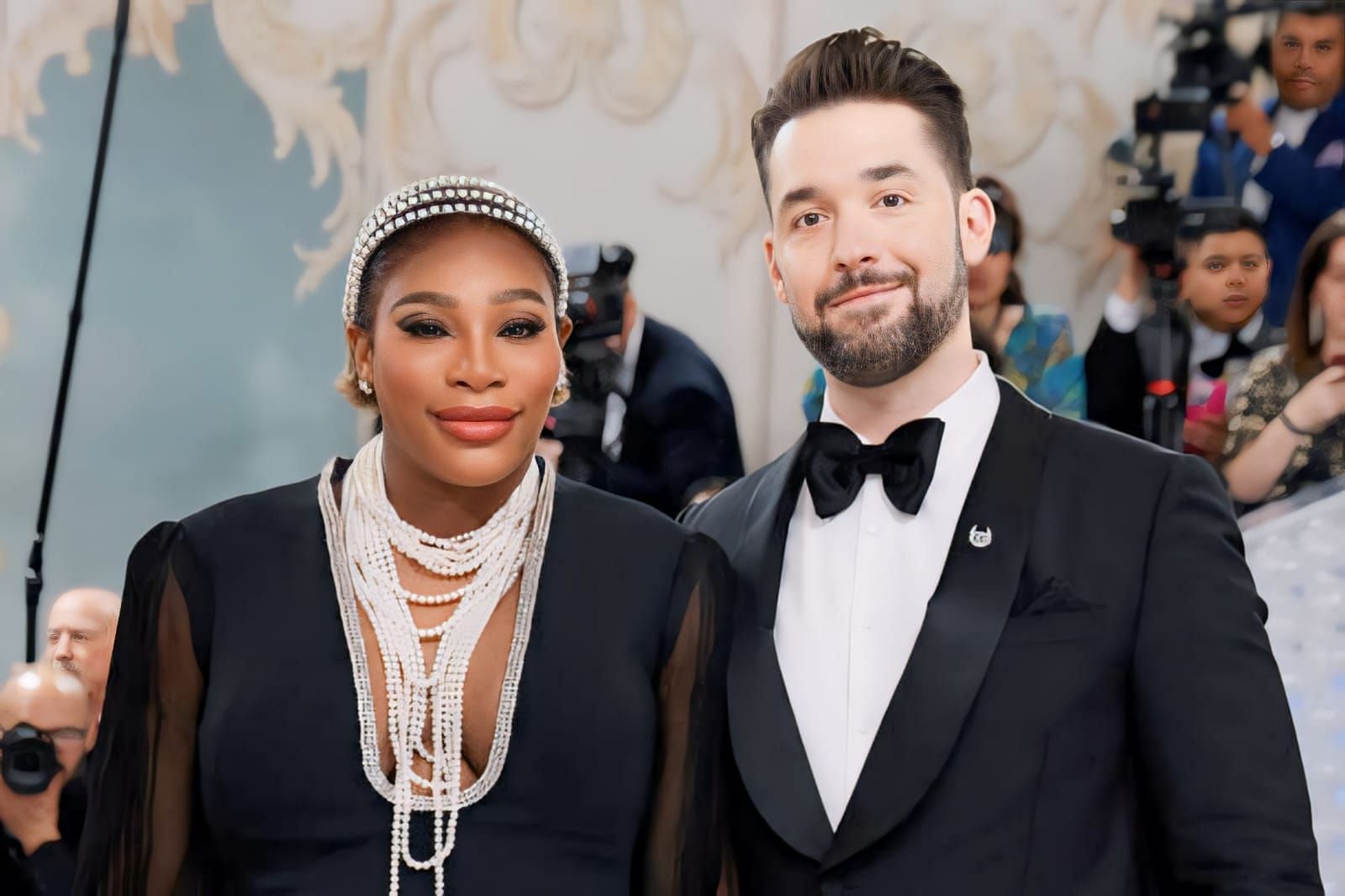 Serena Williams congratulates Alexis Ohanian