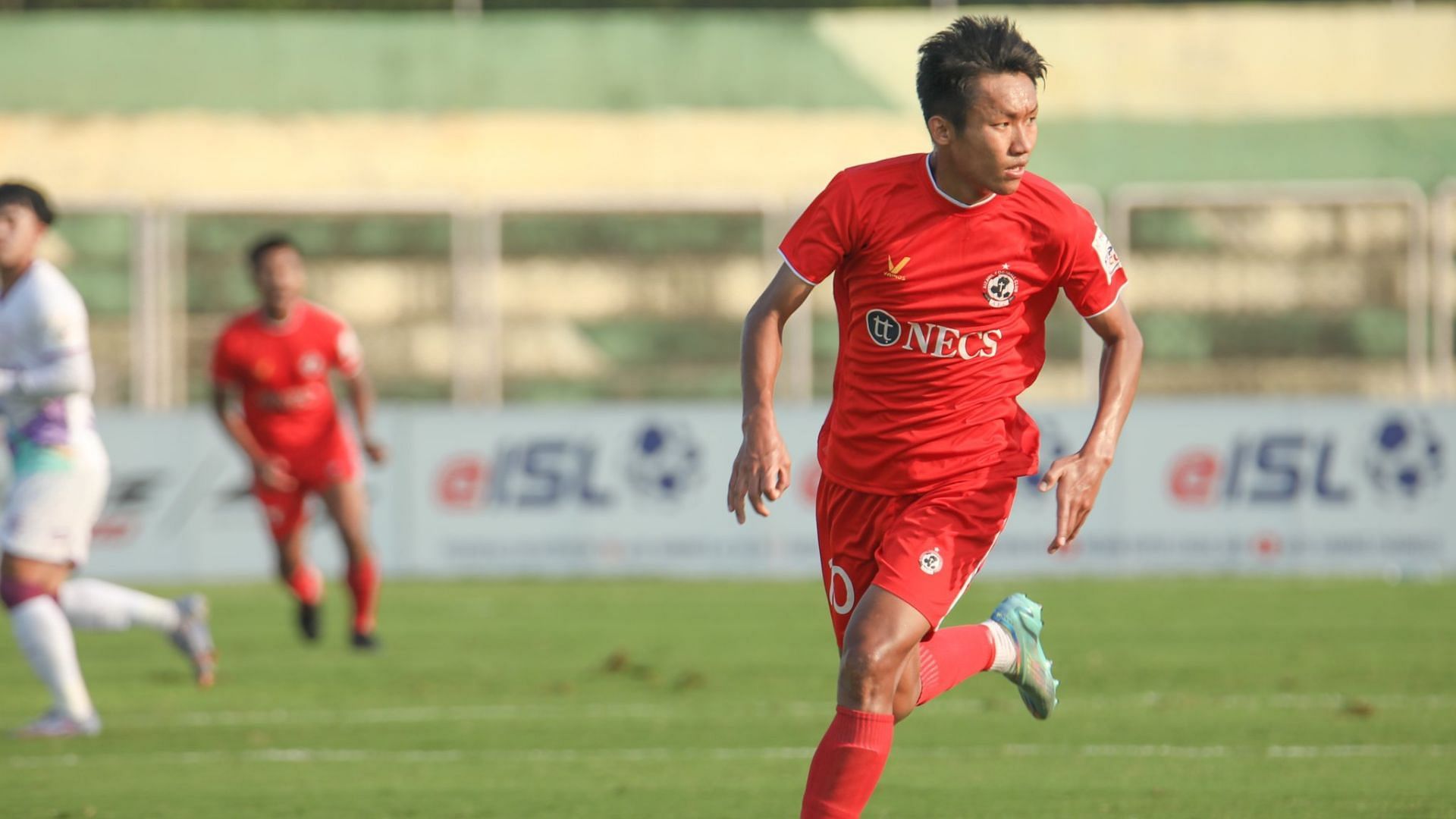 K. Lalrinfela of Aizawl FC in action