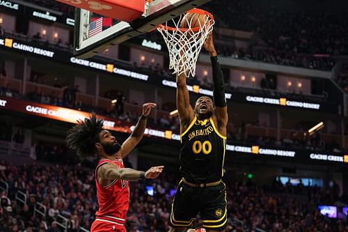 Golden State Warriors forward Jonathan Kuminga