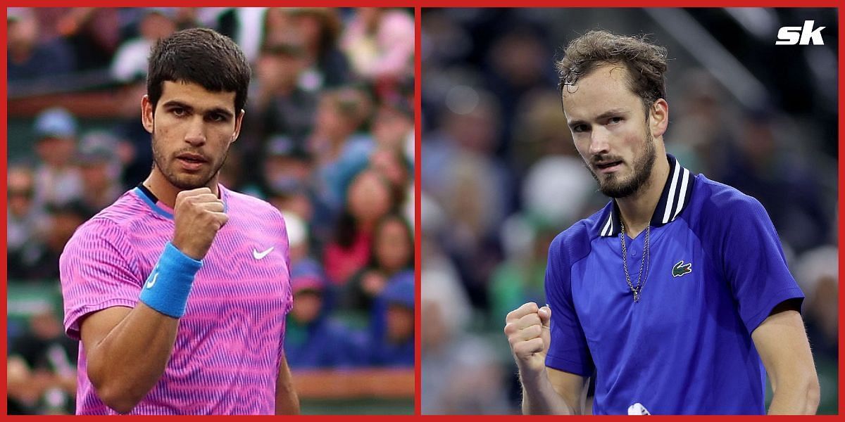 Carlos Alcaraz and Daniil Medvedev will clash for the Indian Wells title.