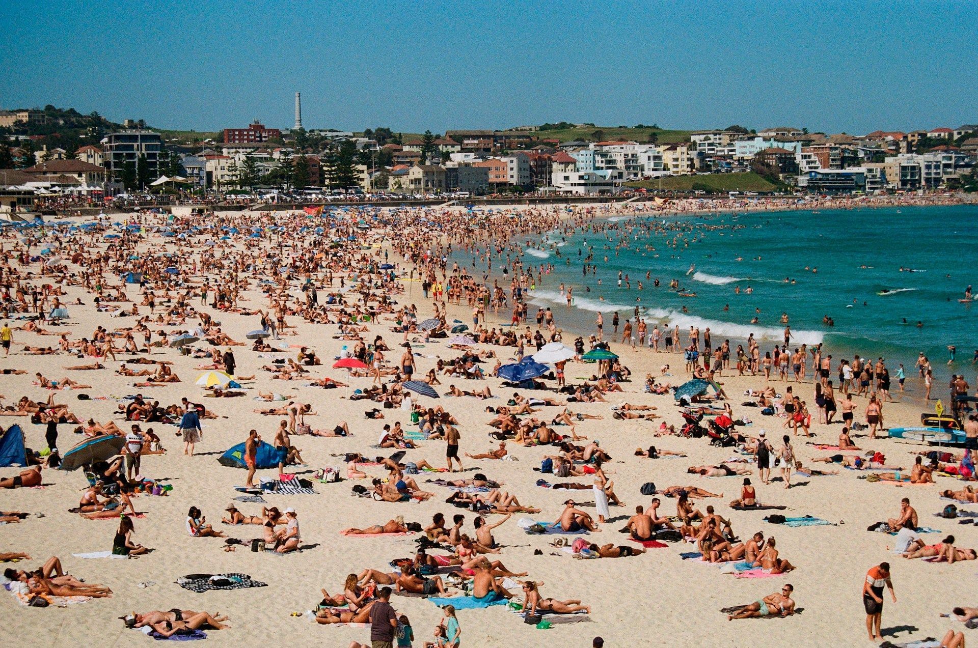 A representative image of a crowded beach. (Image via Unsplash)