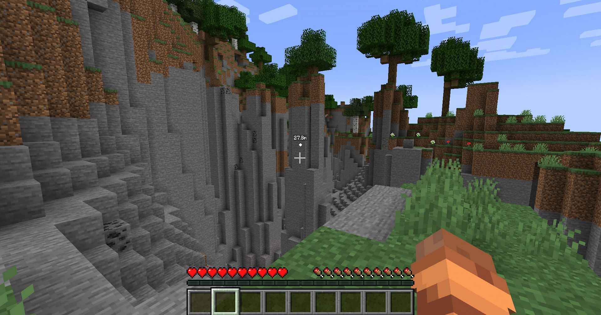 Pings are very useful to point out interesting sights (Image via Mojang)
