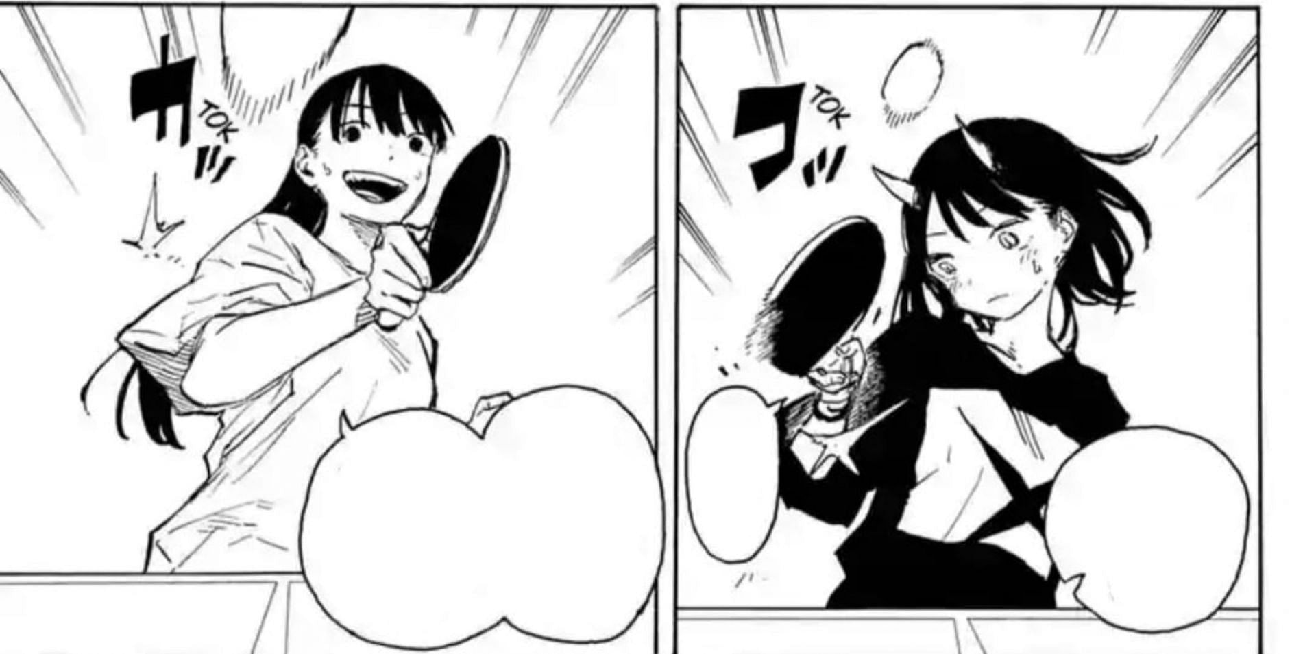 Ruri and her mother, as seen playing in the chapter (Image via Masaoki Shindo/Shueisha)