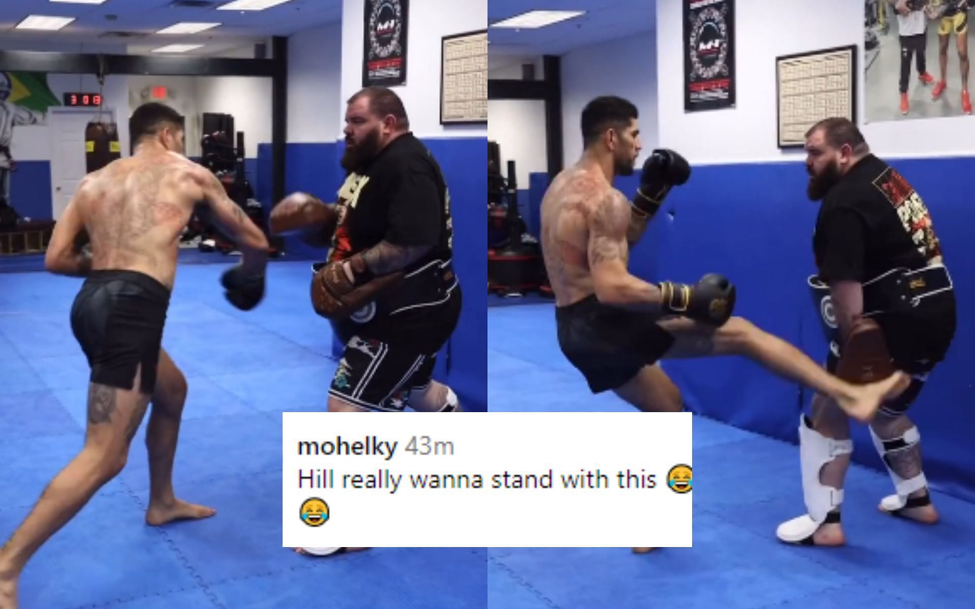 Alex Pereira sharpens arsenal in explosive training video ahead of UFC 300 headliner, fans react [Image courtesy: @alexpoatanpereira - Instagram]