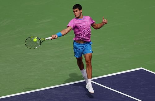 Carlos Alcaraz at the 2024 BNP Paribas Open.