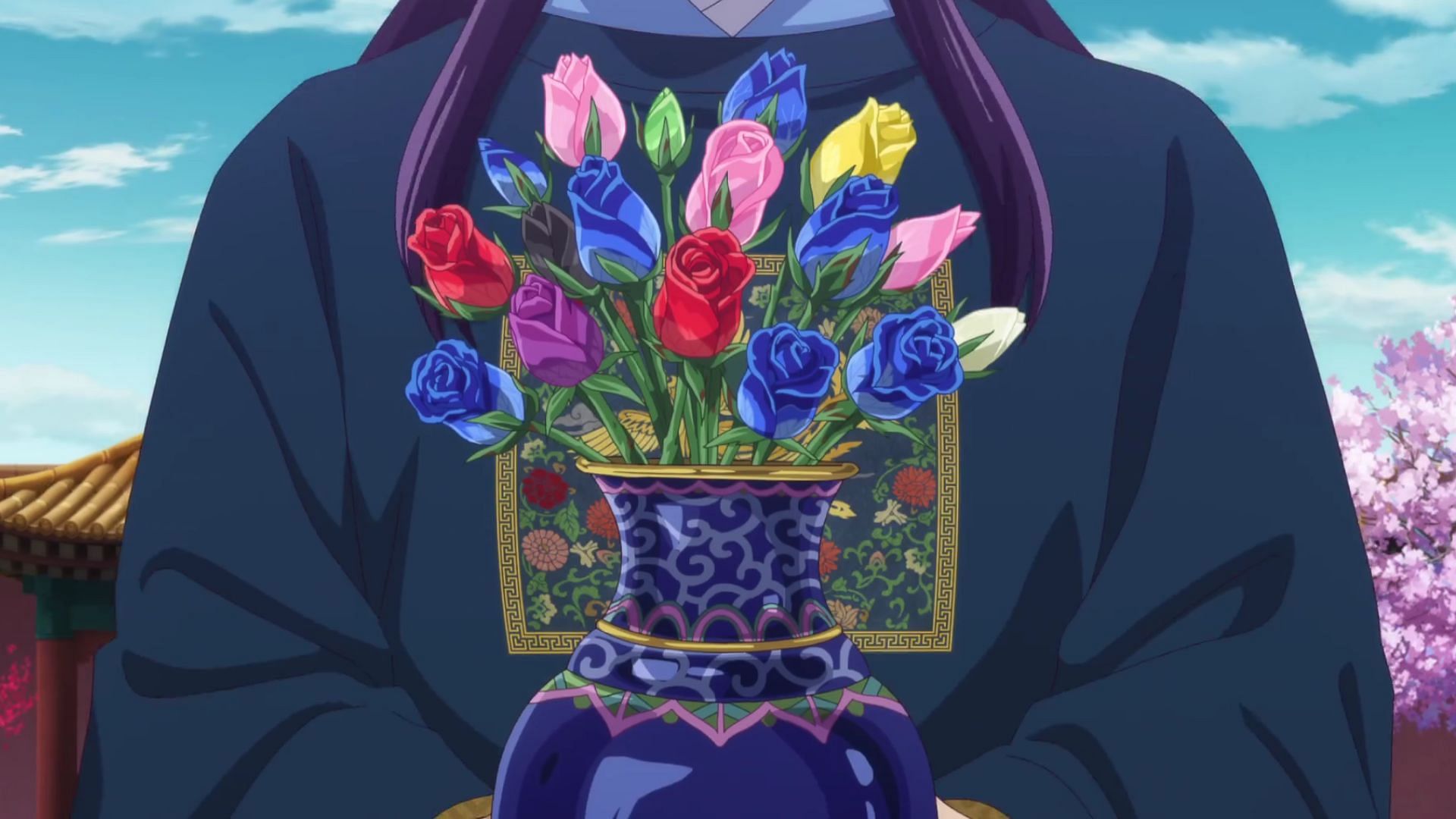 The Blue Roses as shown in the anime (Image via TOHO Animation)