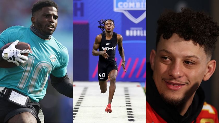 Tyreek Hill, Patrick Mahomes stunned over Xavier Worthy's record 40-yard  dash time at 2024 NFL combine