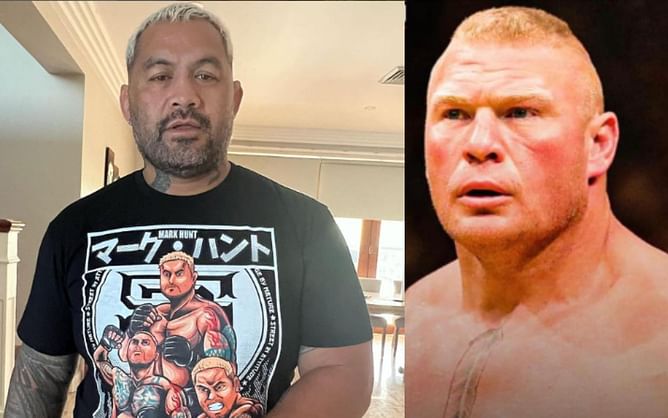 "I'll knock his face off" - When Mark Hunt cautioned Brock Lesnar against mistaking WWE wrestling for actual UFC combat