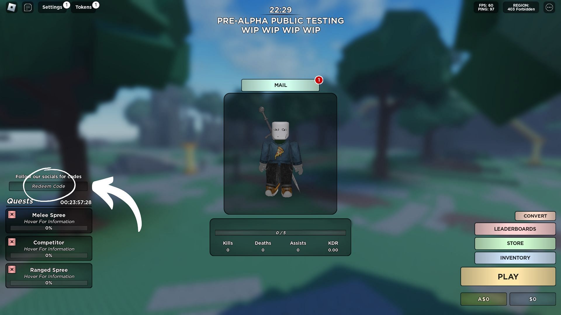 How to redeem codes for Balthazar (Image via Roblox and Sportskeeda)