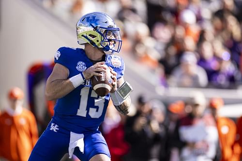 Kentucky QB Devin Leary looked good at the NFL Combine and probably lifted his Draft stock significantly.