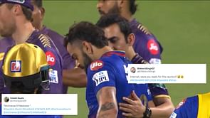 "Multiverse of madness" - Fans react to Virat Kohli and Gautam Gambhir's hug during RCB vs KKR IPL 2024 match