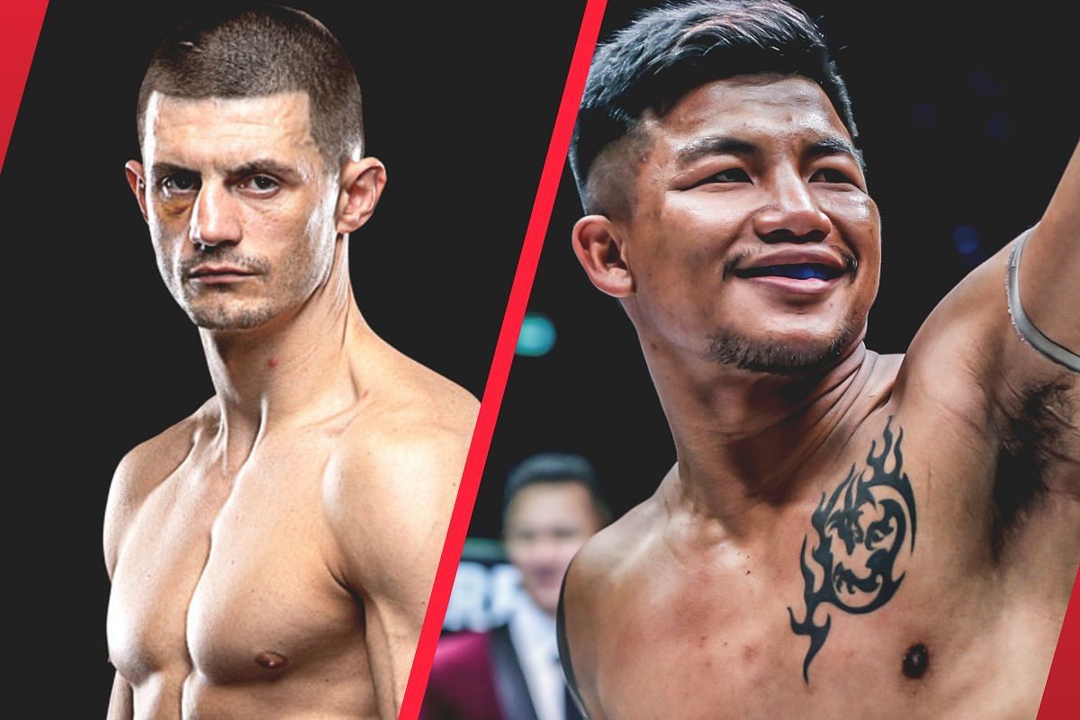 Jacob Smith (L) details plan for possible Rodtang rematch for the world title later this year. -- Photo by ONE Championship
