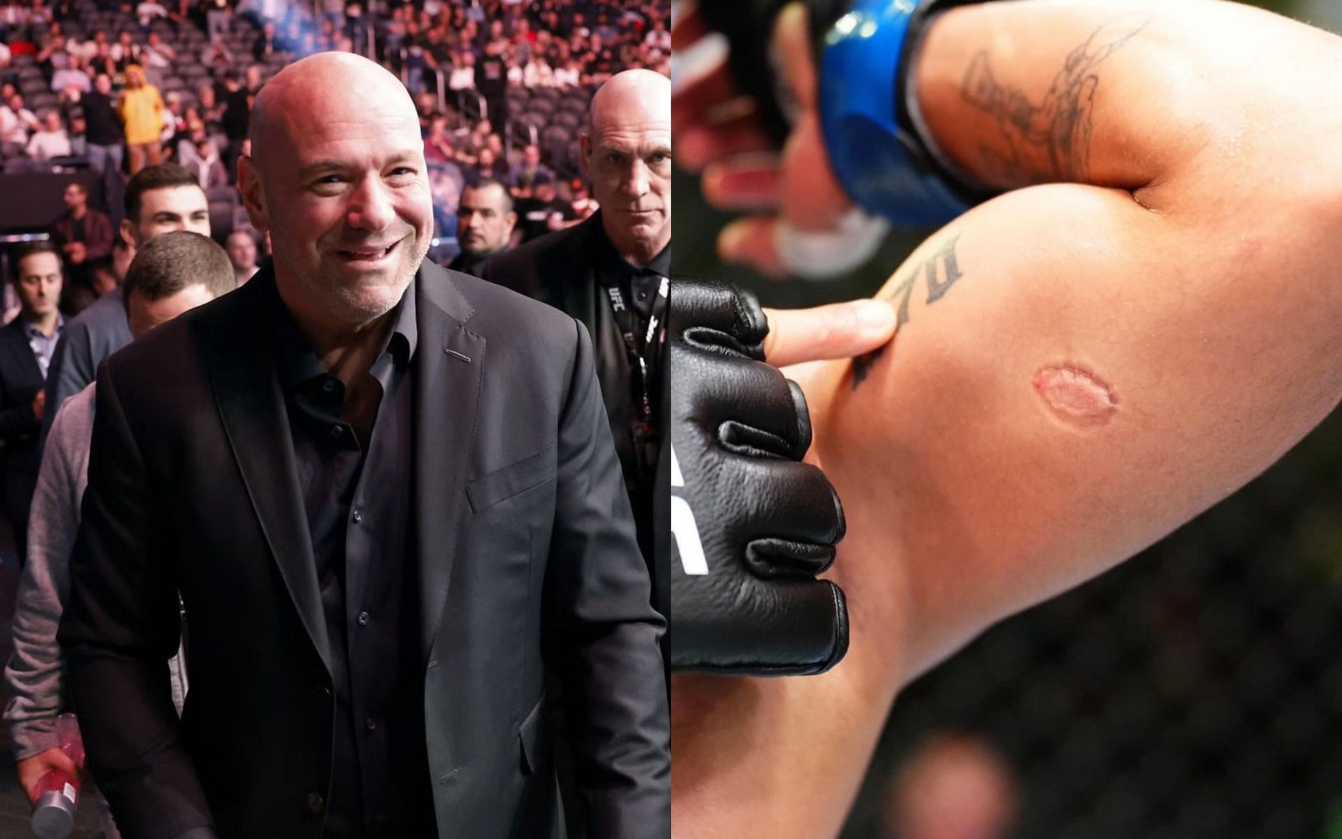 Dana White comments on the biting controversy [Image credits: @ufc on Instagram]