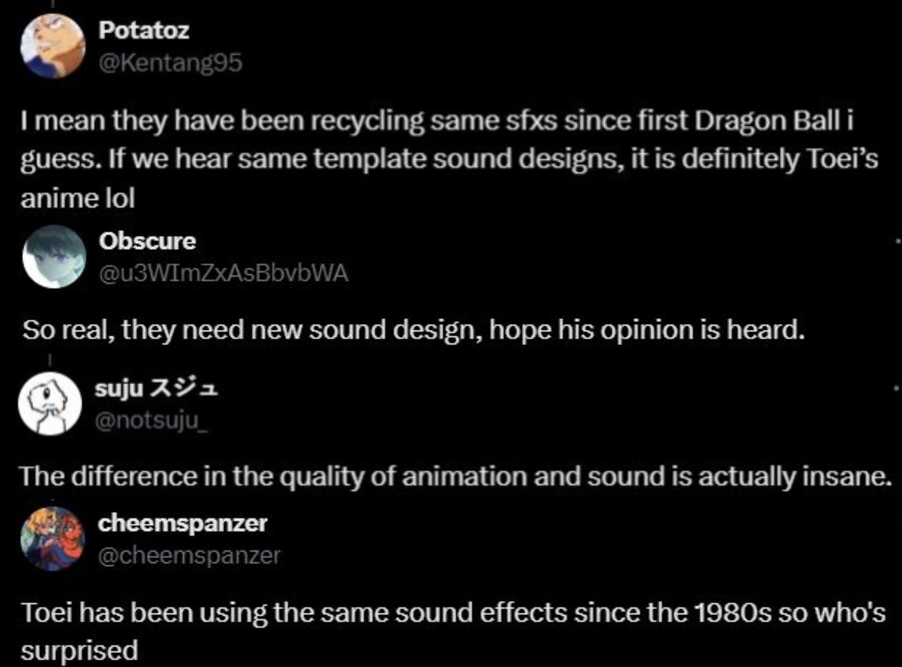 Fans echo the sentiments of the animator who pointed out the subpar SFX standards (Screengrab via X)