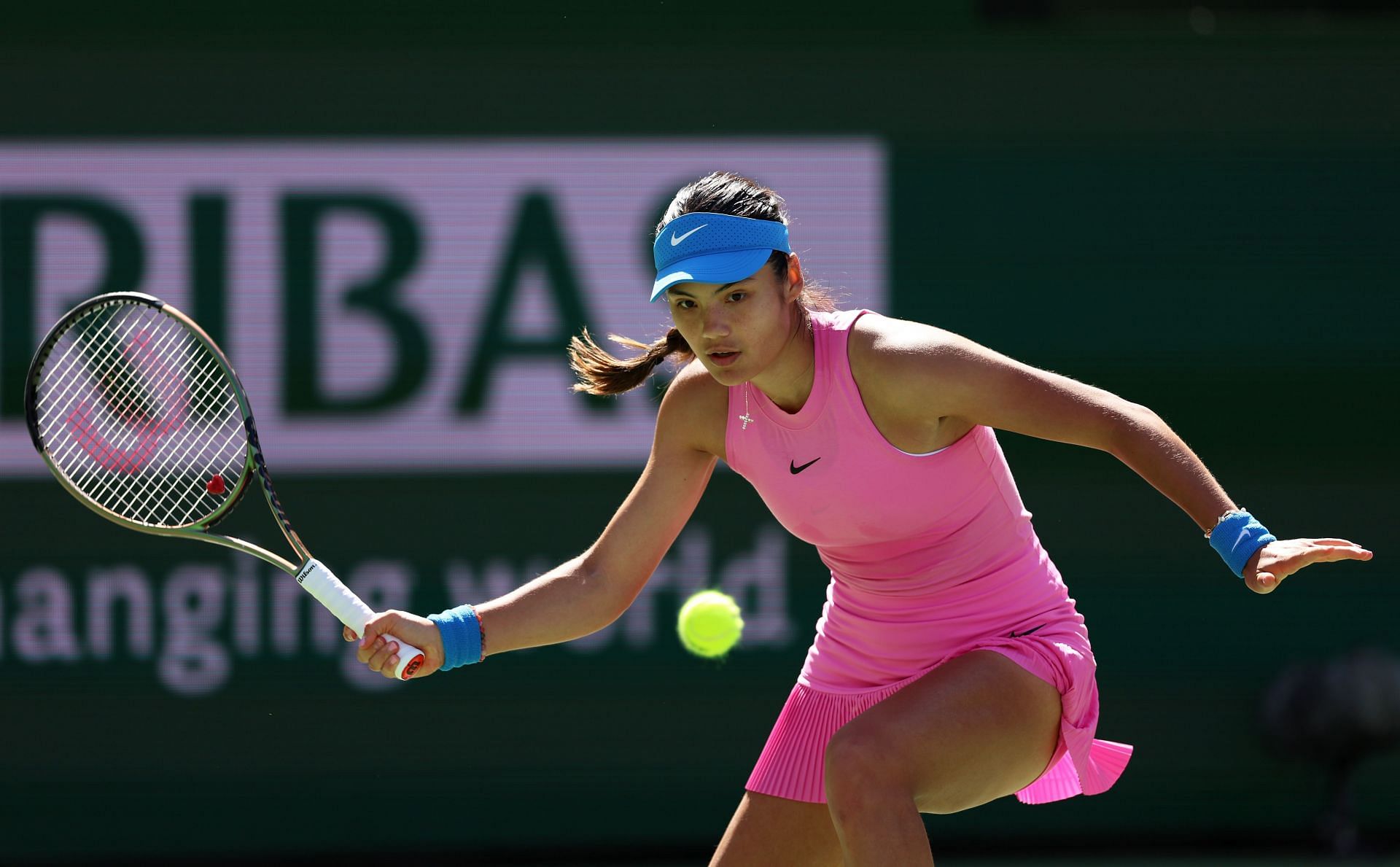 Emma Raducanu at the BNP Paribas Open 2024.