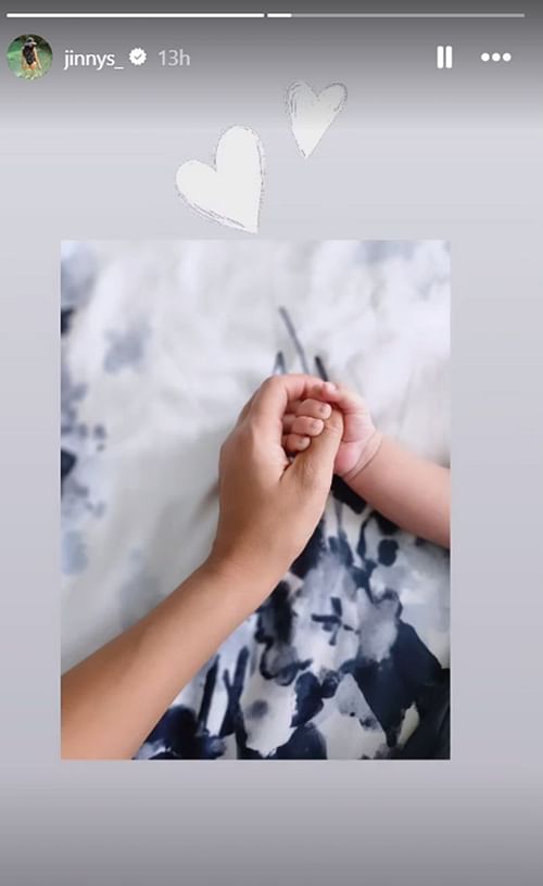 Screengrab of Jinny's update on her Instagram stories